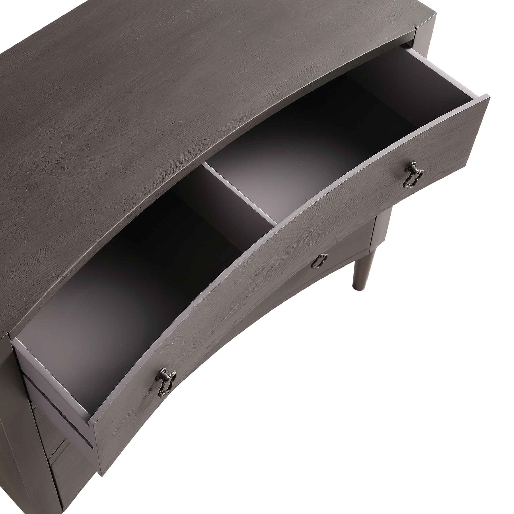 Thalia Concave Chest of Drawers, Silver Oak - Image 13