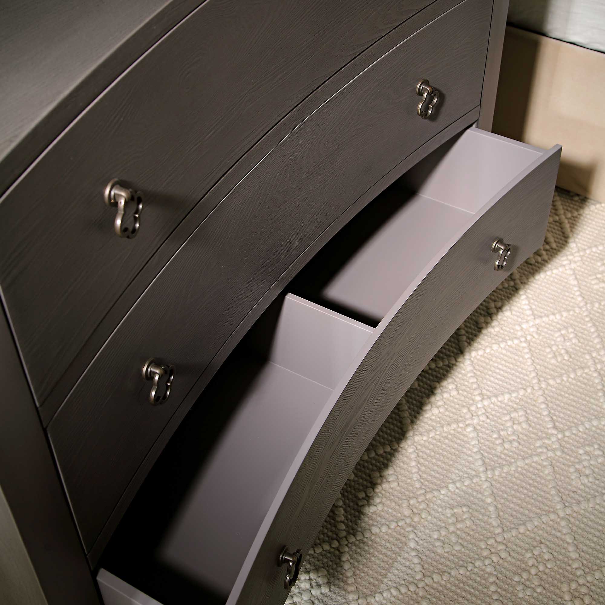 Thalia Concave Chest of Drawers, Silver Oak - Image 4