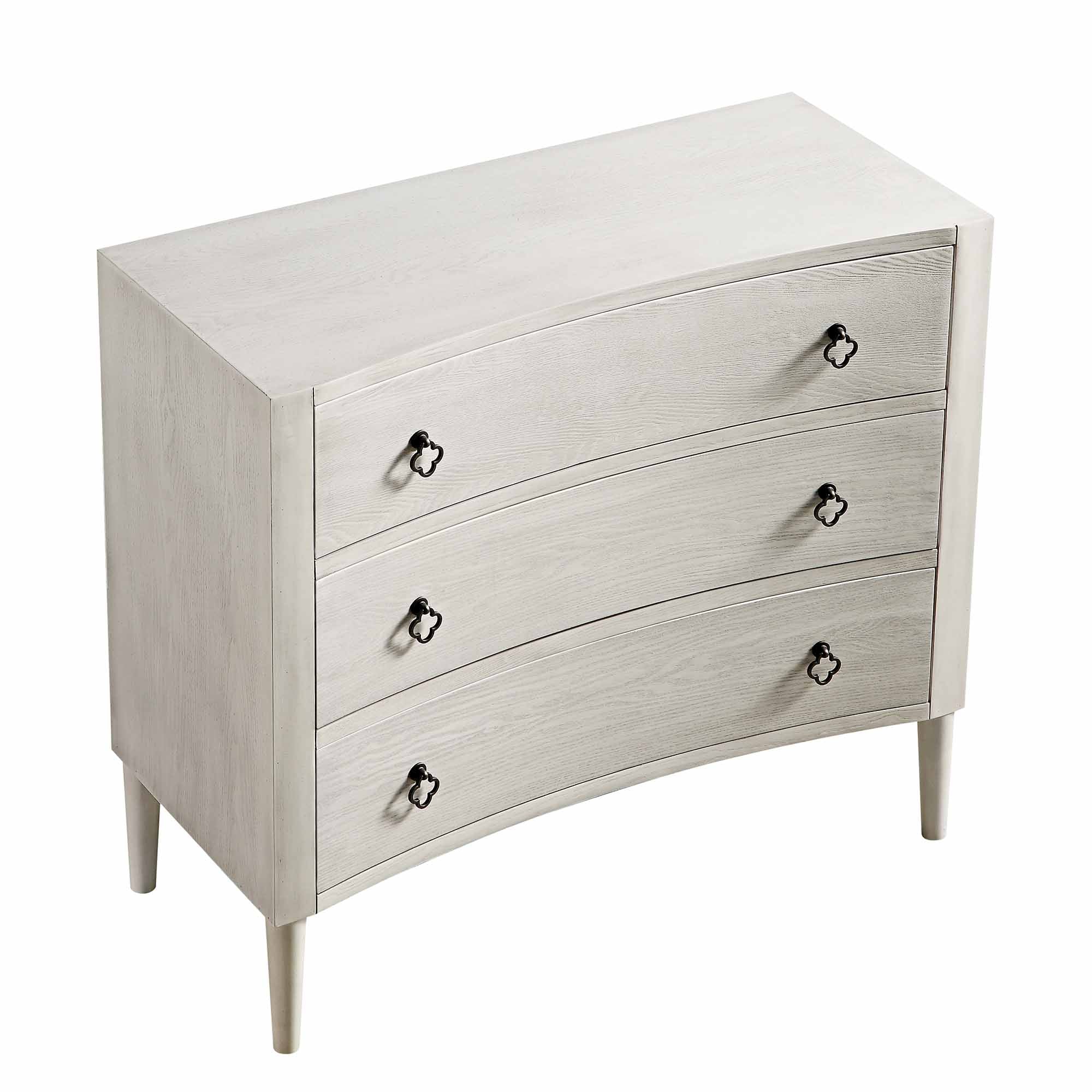 Thalia Concave Chest of Drawers, Washed White - Image 9