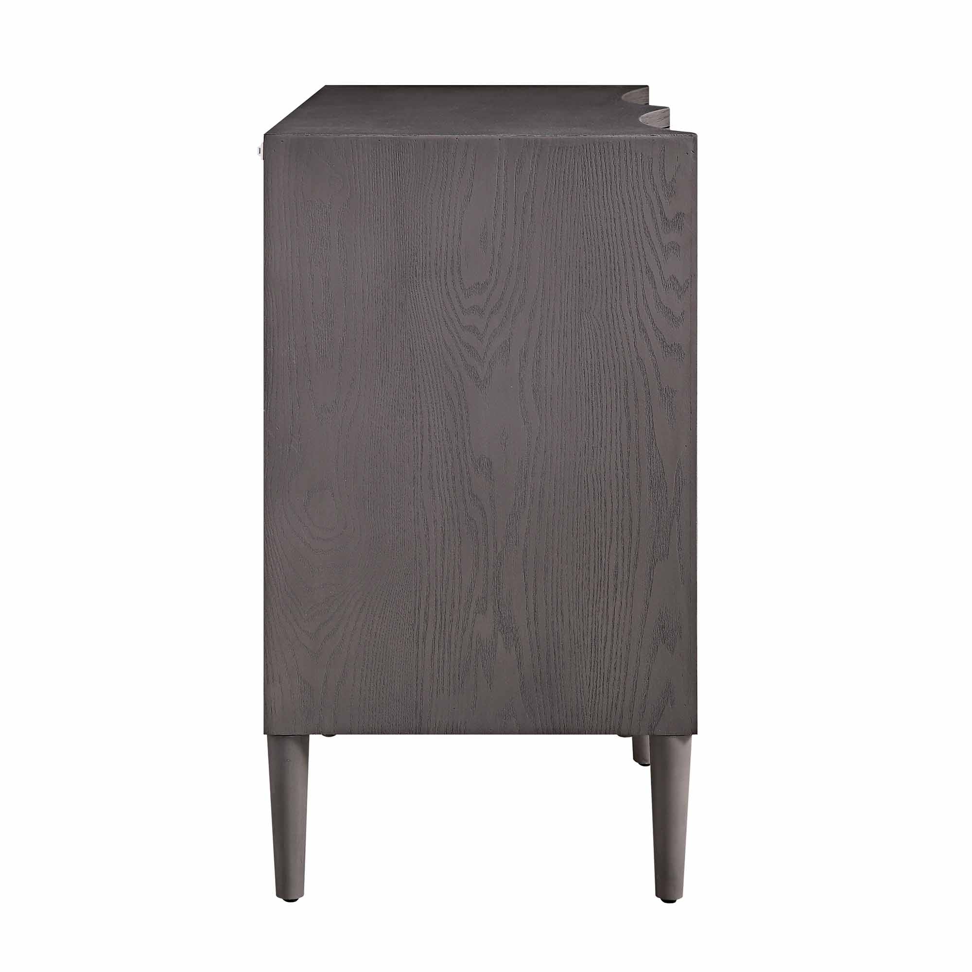 Thalia Concave Double Chest of Drawers, Silver Oak - Image 11