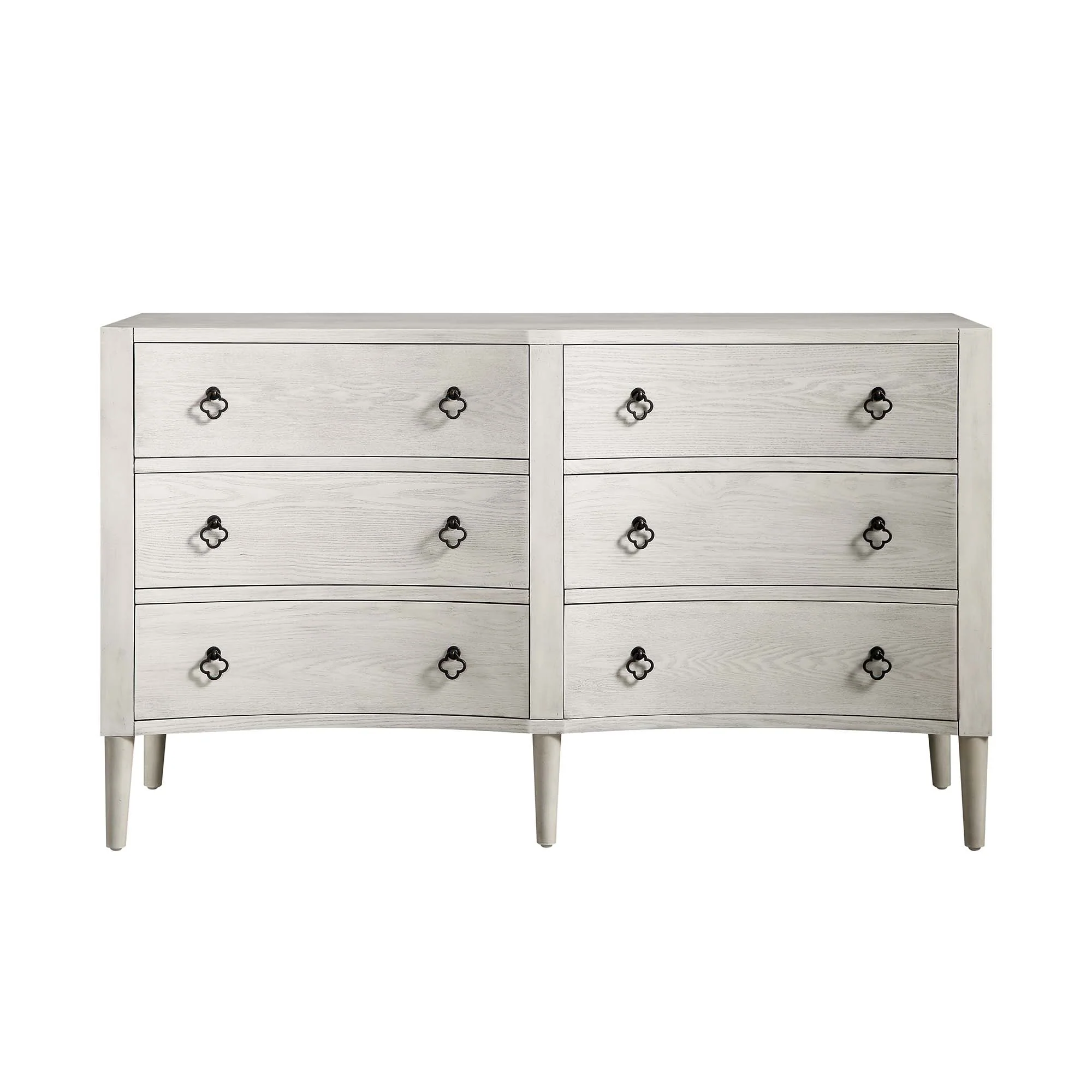 Thalia Concave Double Chest of Drawers, Washed White - Image 5