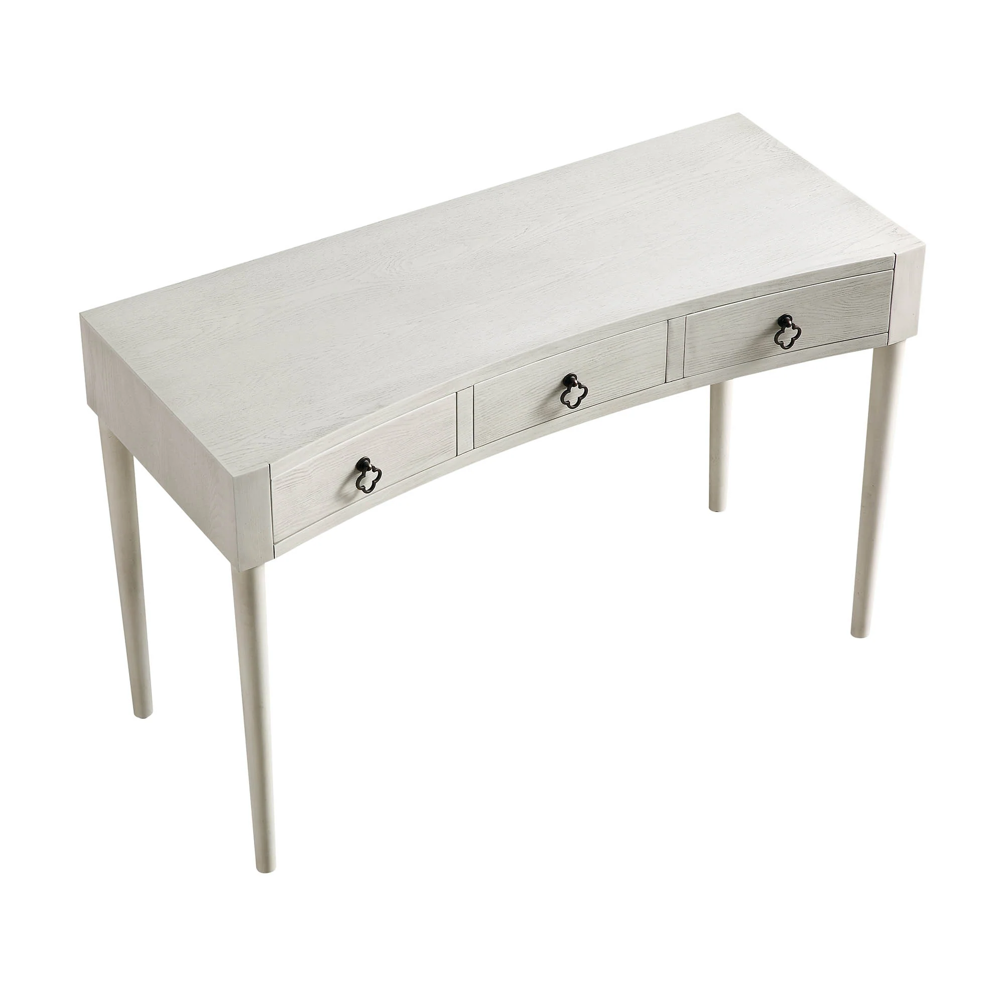 Thalia Concave Dressing Table, Washed White - Image 8