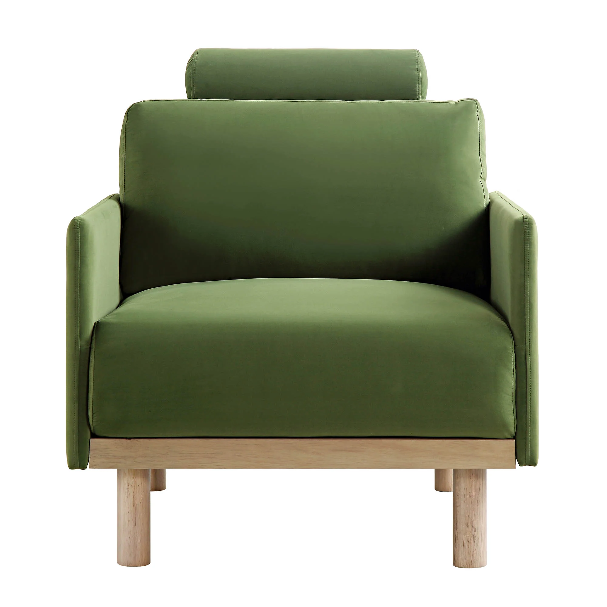 Timber Fern Green Velvet Armchair - Image 6