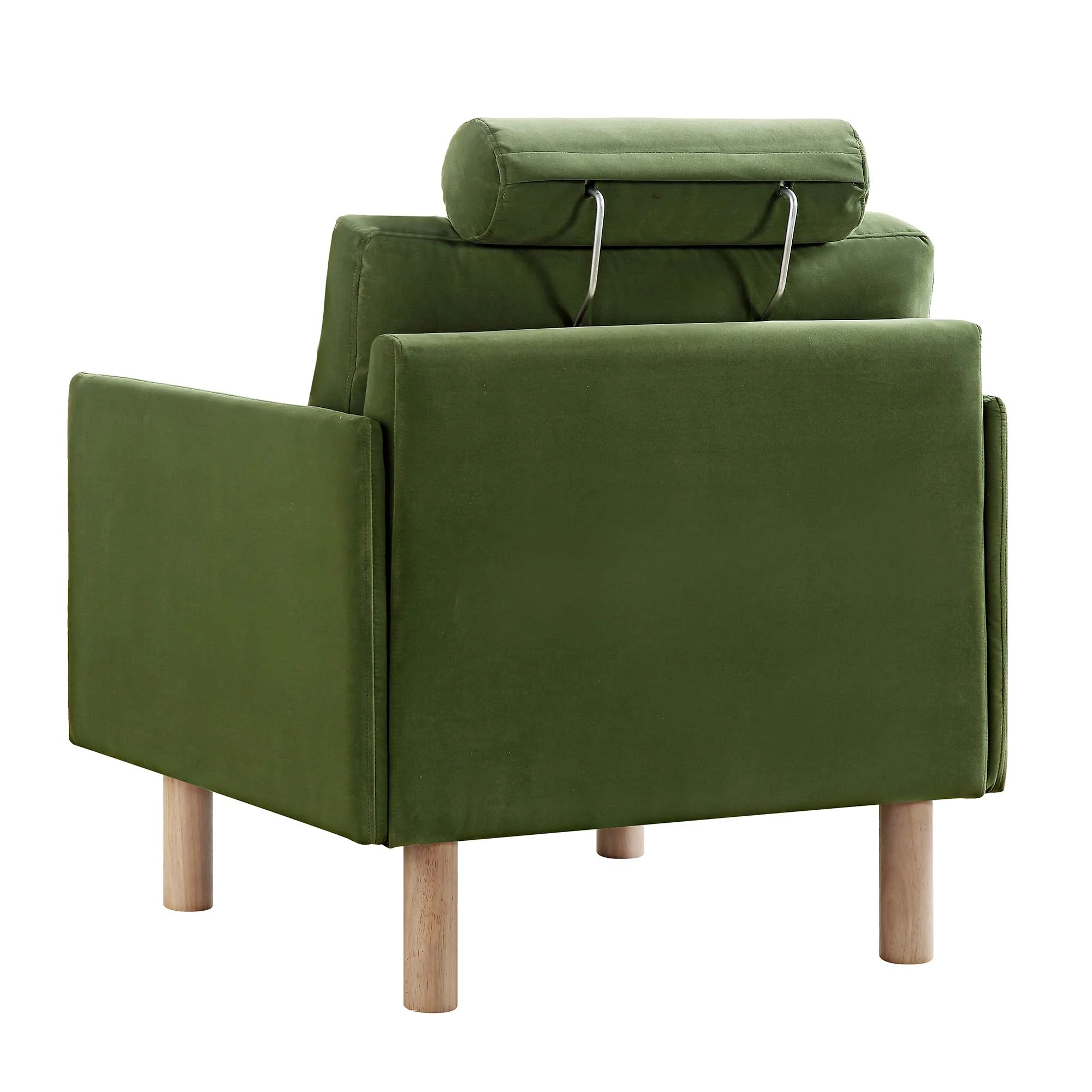 Timber Fern Green Velvet Armchair - Image 9