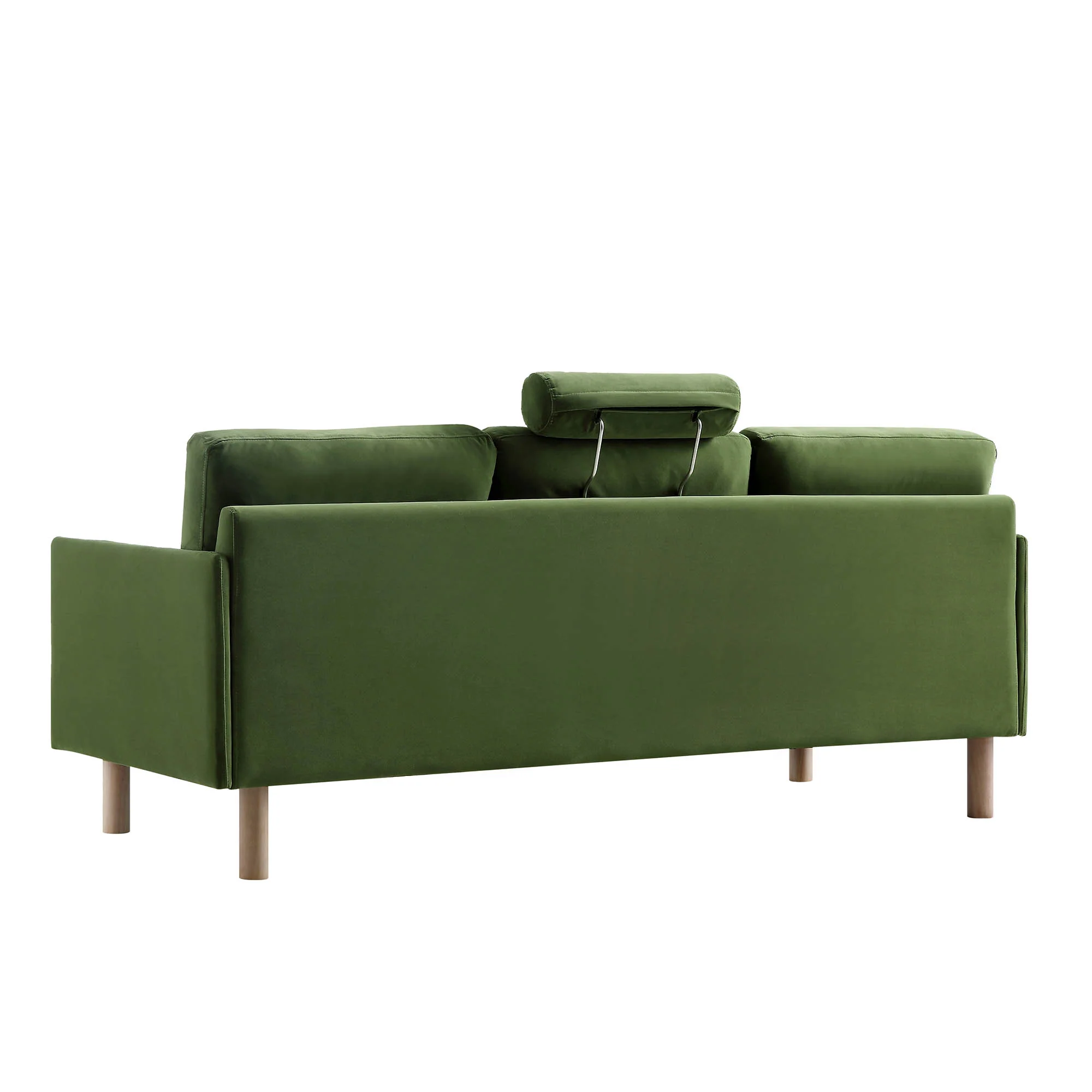 Timber Fern Green Velvet Sofa, 3-Seater - Image 10