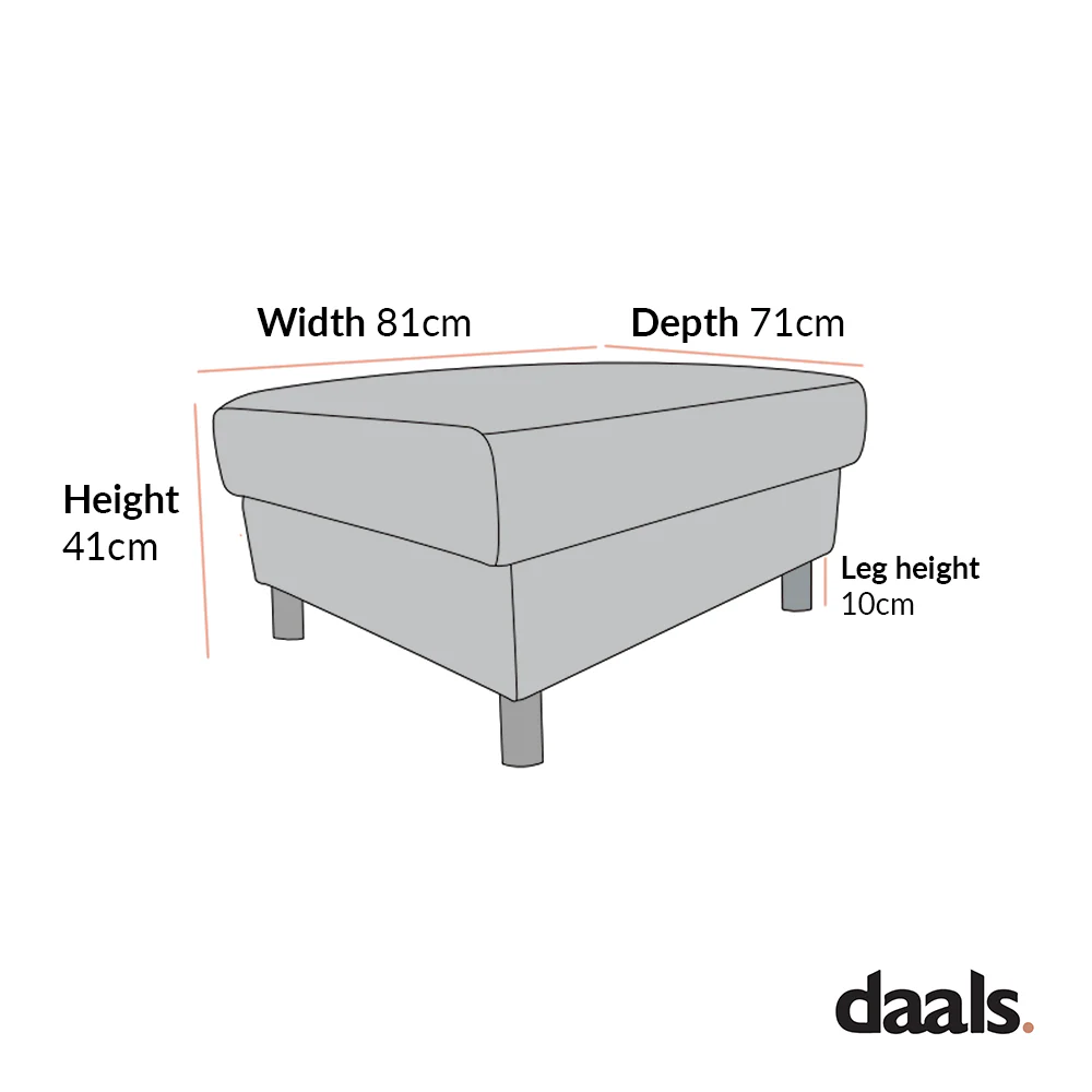 Timber Oatmeal Fabric Storage Ottoman - Image 7