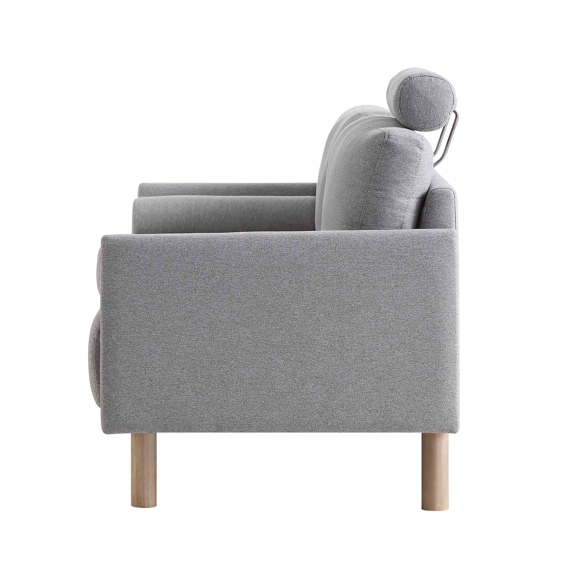 Timber Grey Marl Fabric Sofa, 2-Seater - Image 9