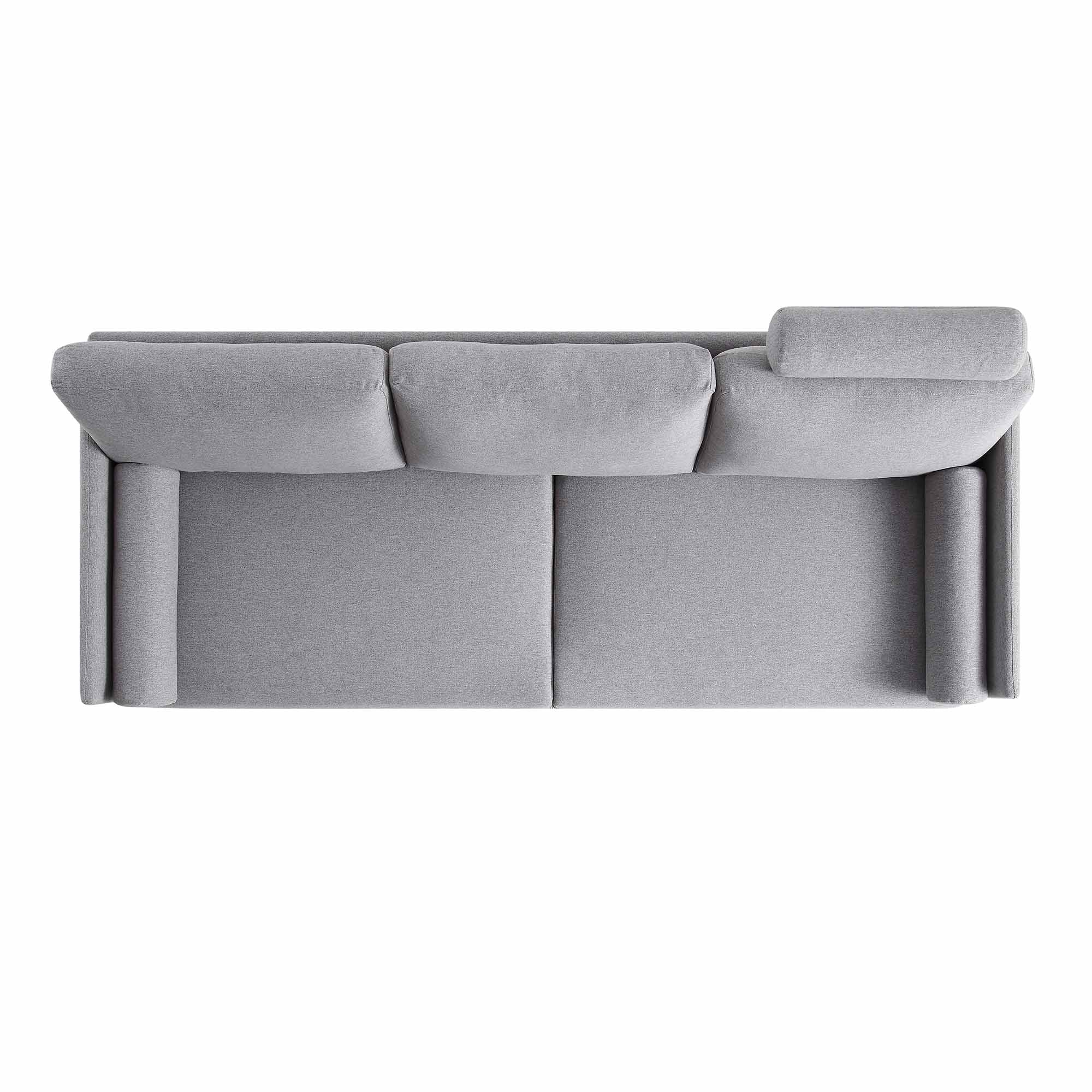Timber Grey Marl Fabric Sofa, 3-Seater - Image 9