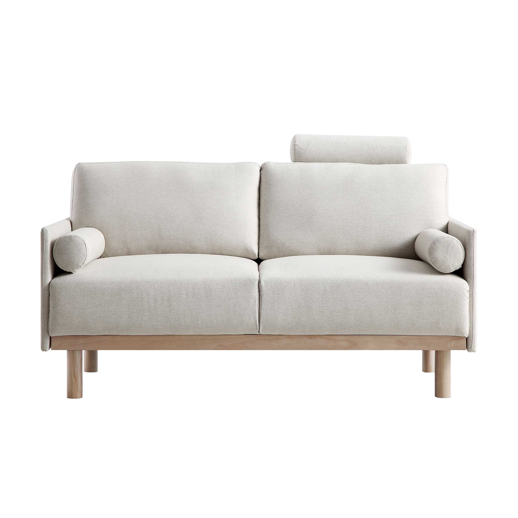 Timber Oatmeal Fabric Sofa, 2-Seater - Image 4