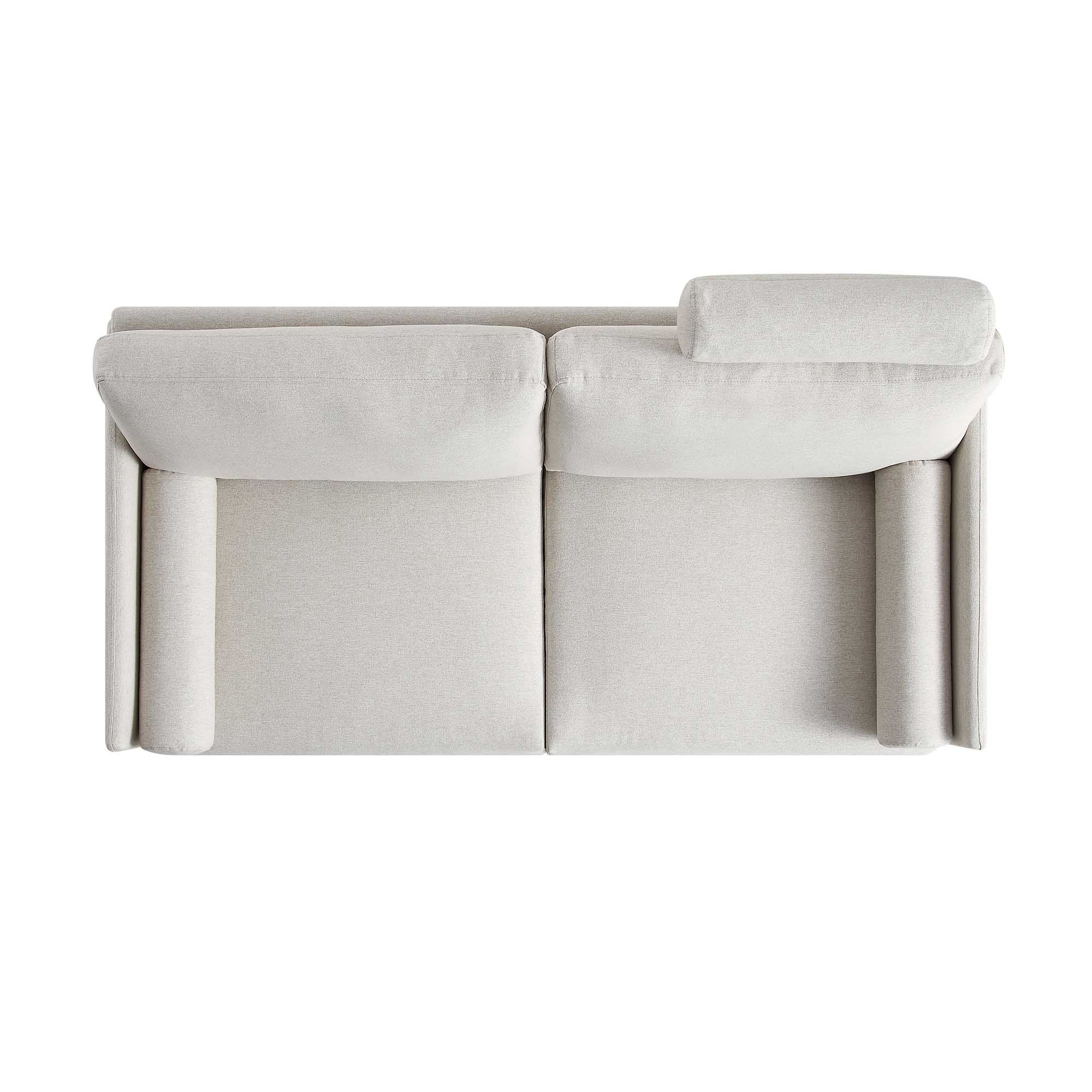 Timber Oatmeal Fabric Sofa, 2-Seater - Image 8