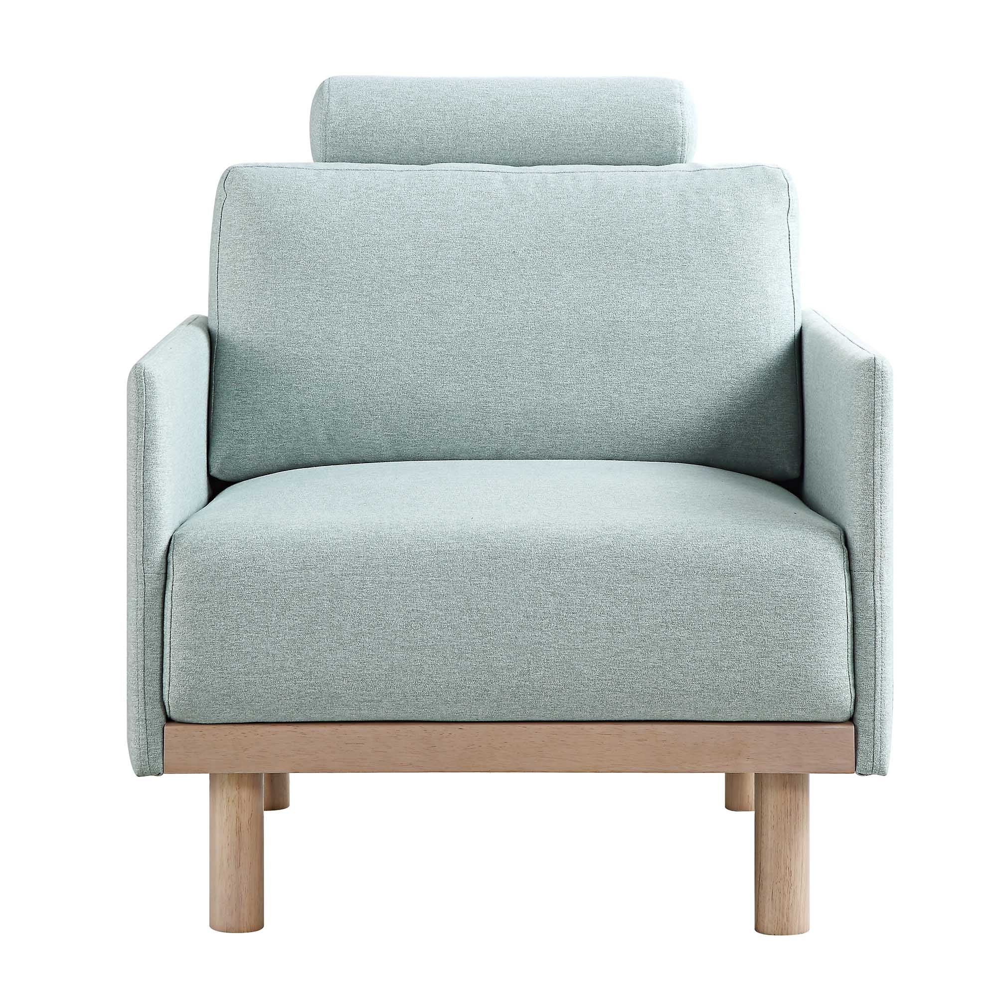 Timber Sage Green Fabric Armchair - Image 6