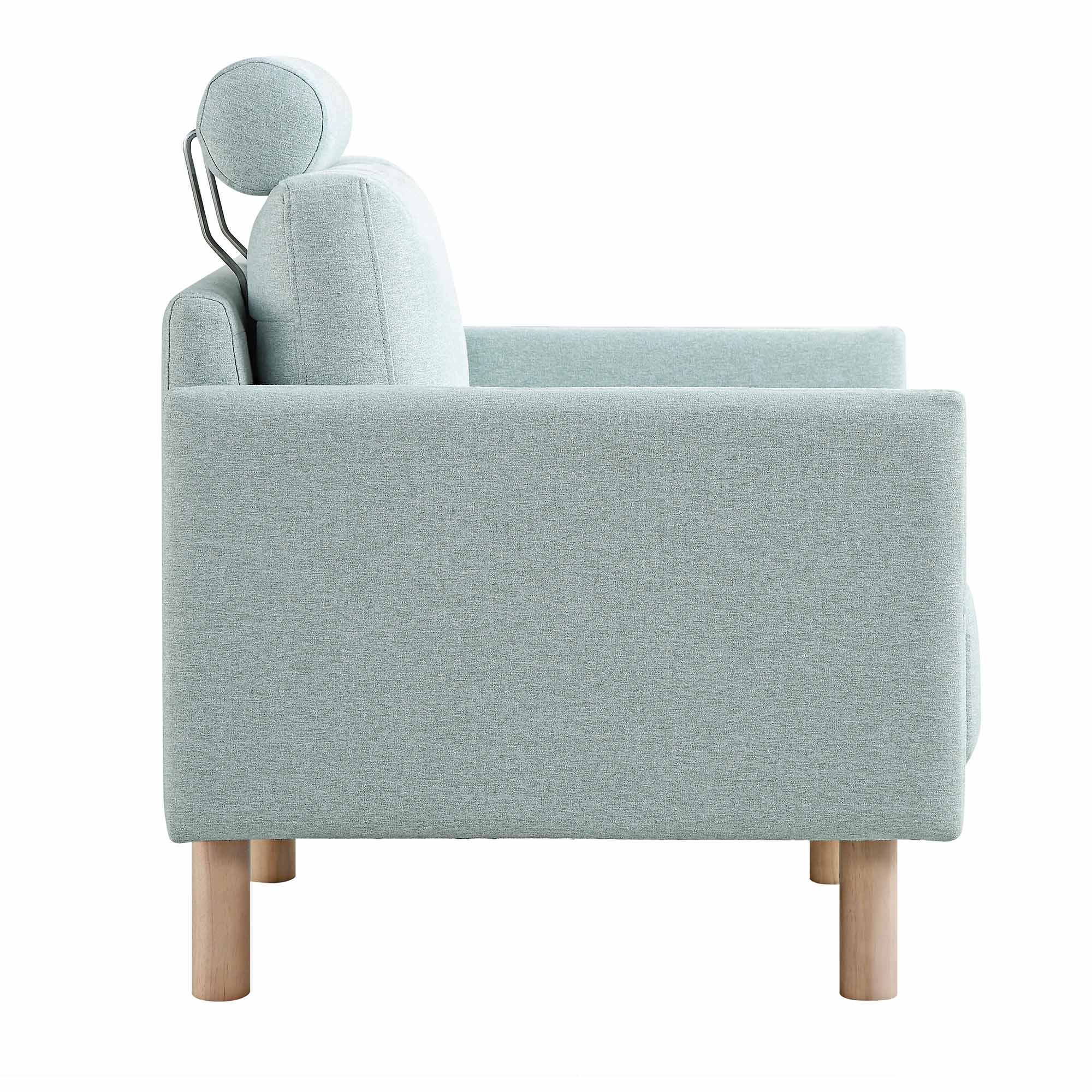 Timber Sage Green Fabric Armchair - Image 9