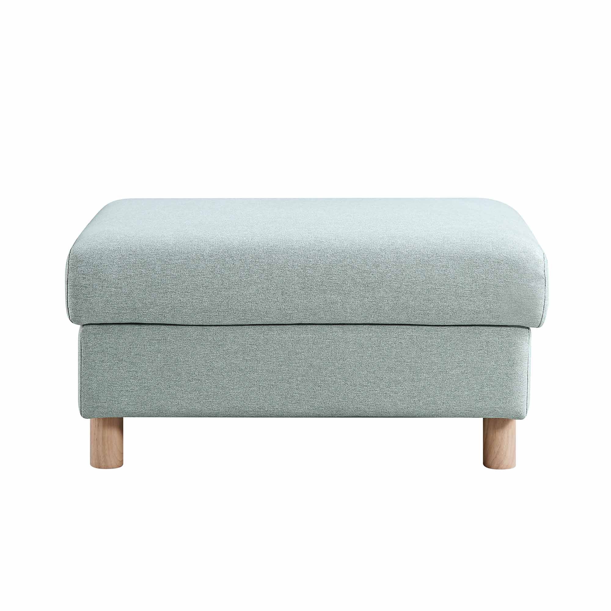 Timber Sage Green Fabric Storage Ottoman - Image 6