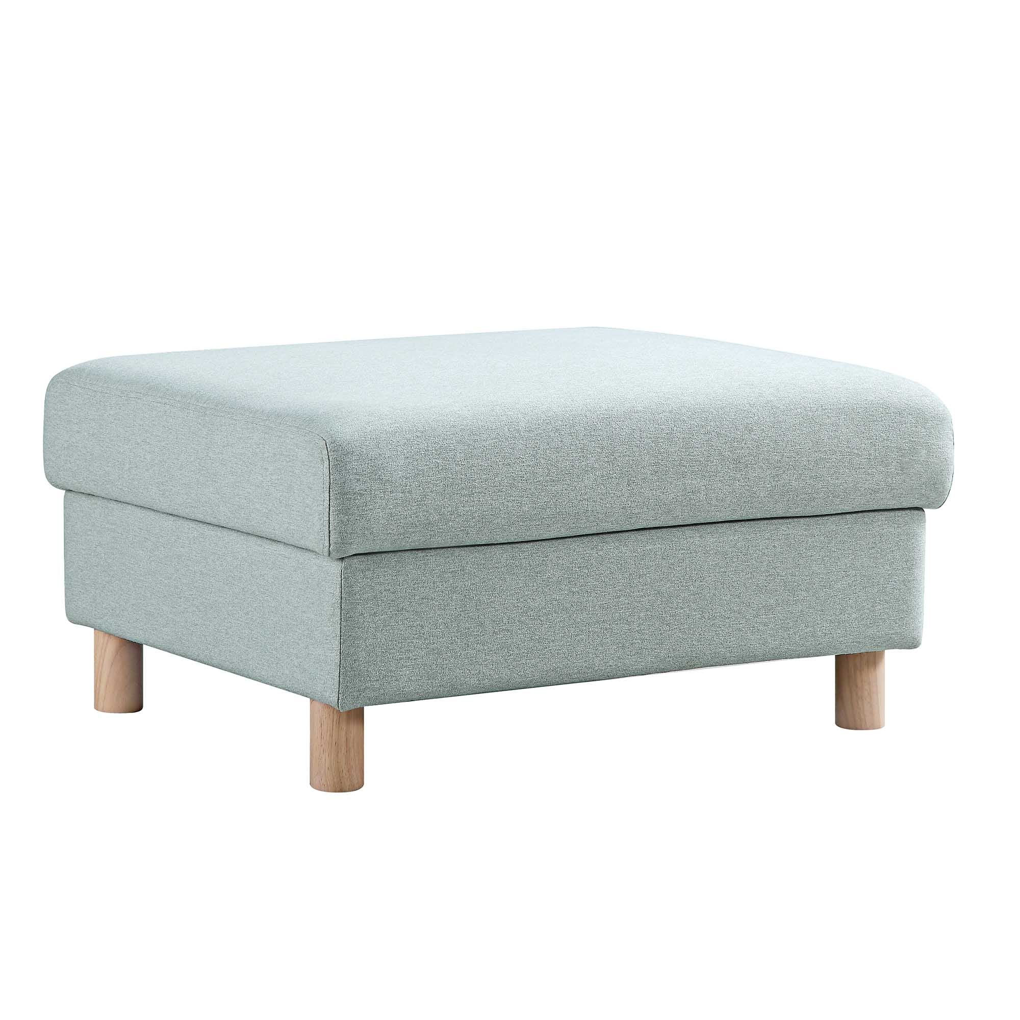 Timber Sage Green Fabric Storage Ottoman - Image 7