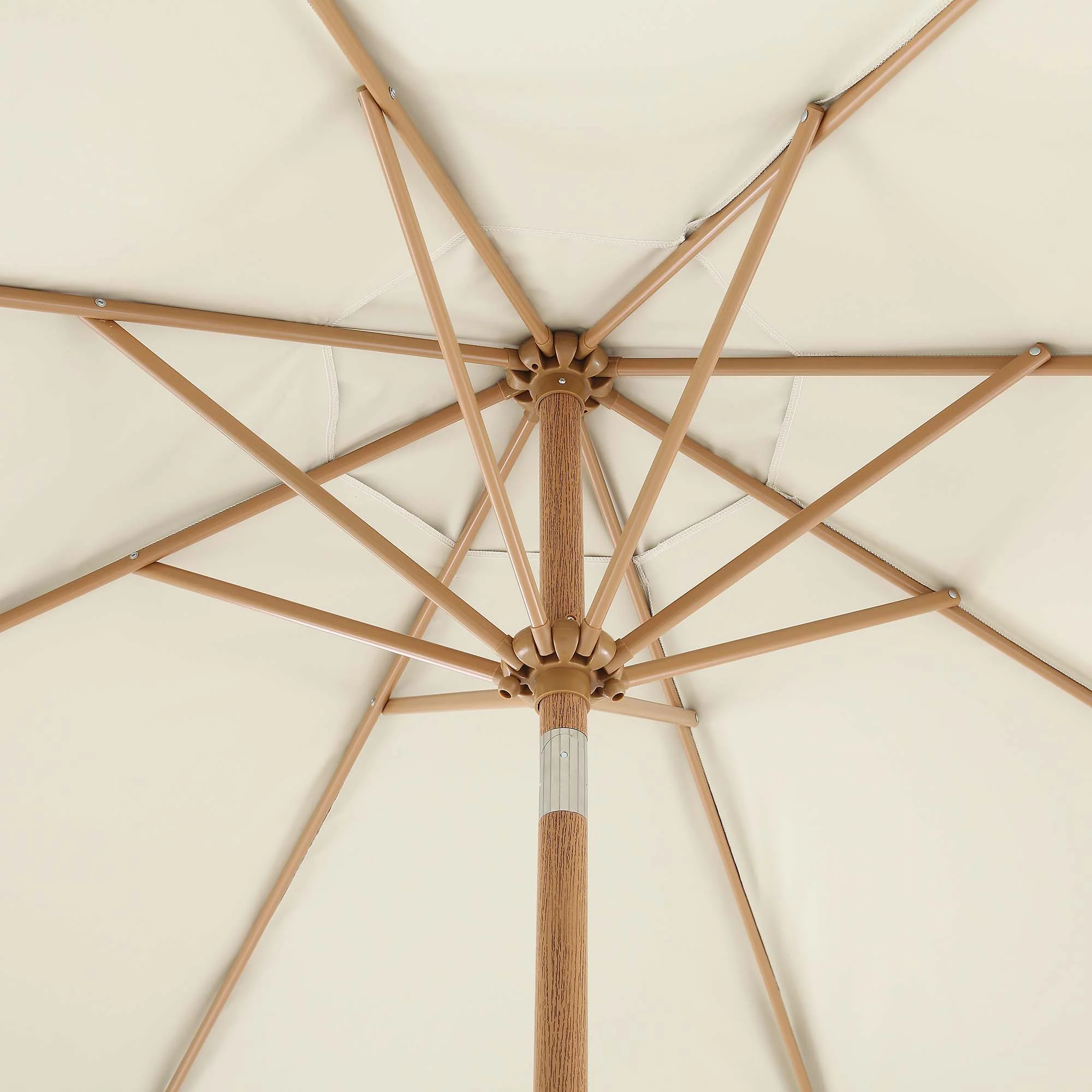 Tropical Pattern 2.6M Octagonal Tassel Parasol with Aluminium Tilt - Image 12