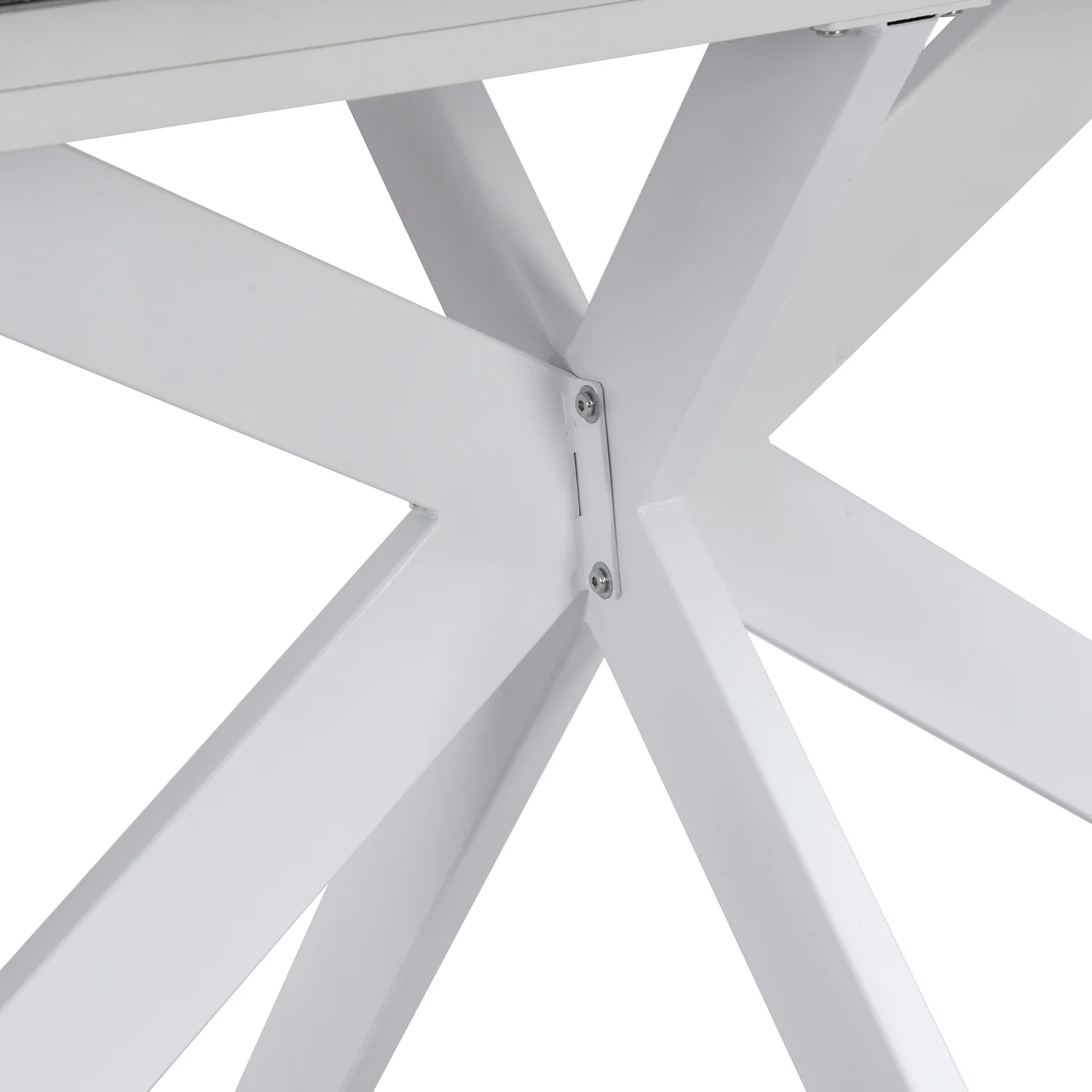 Varden White Ceramic Extending Dining Table - Image 12