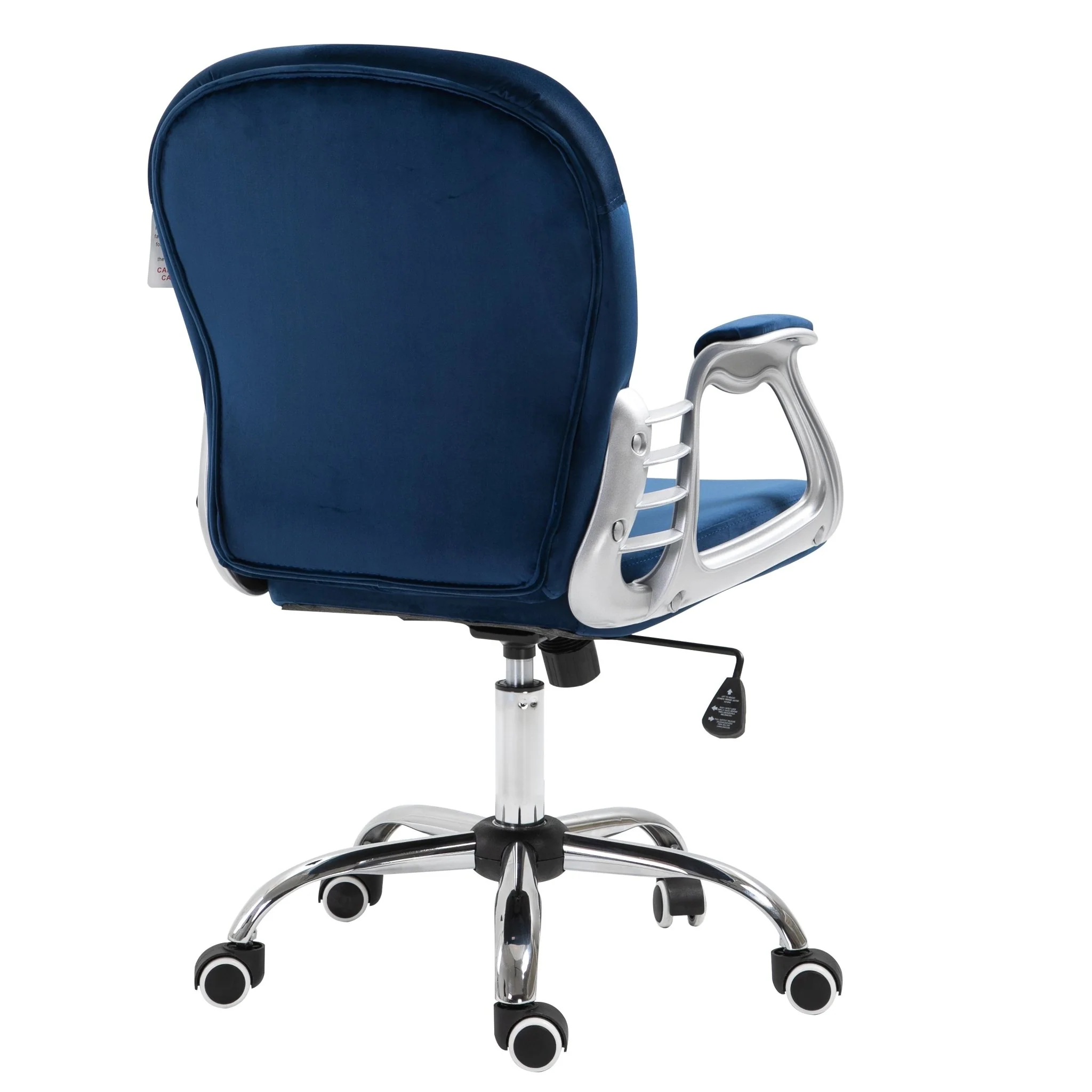 Blue Velvet Chesterfield Swivel Chair - Image 5