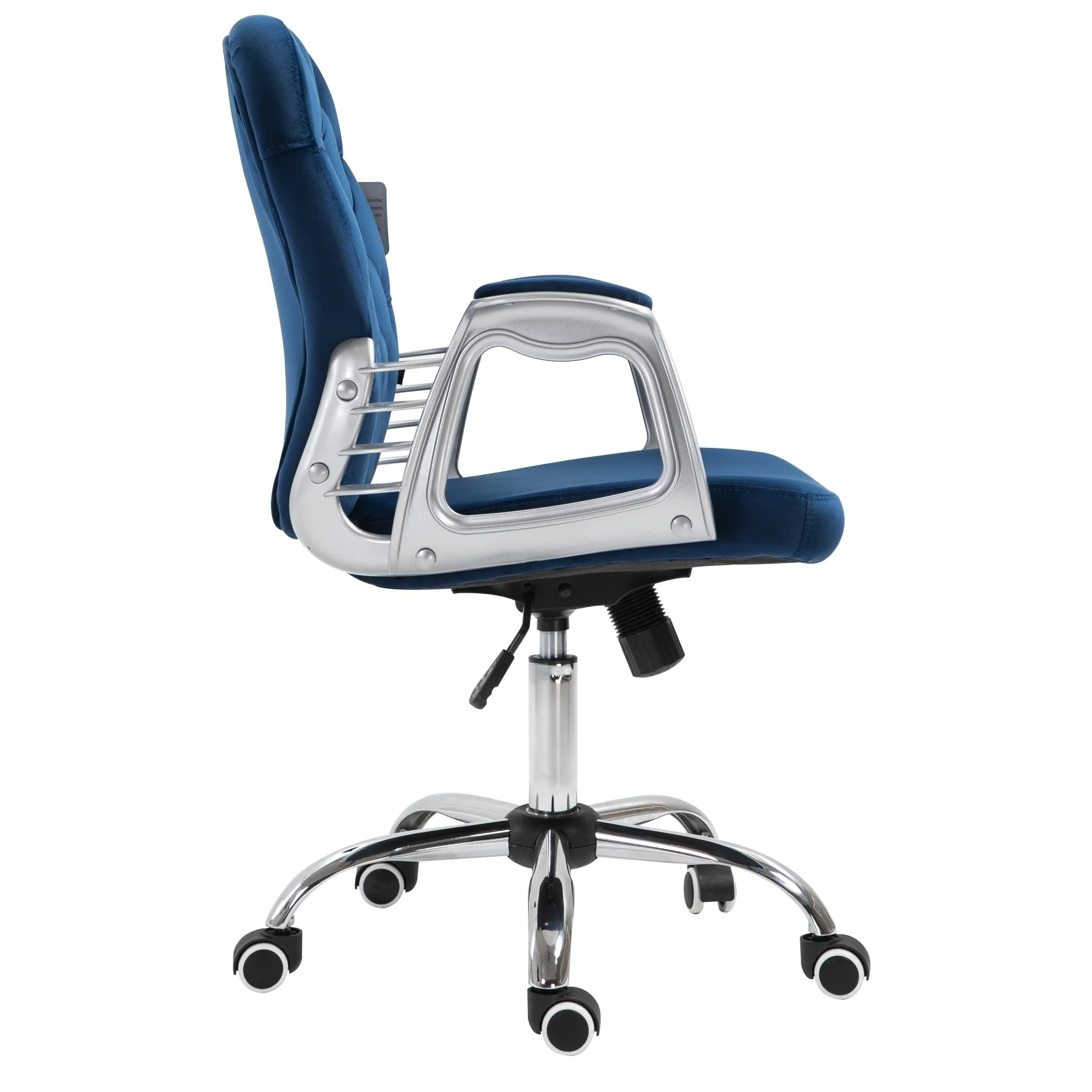 Blue Velvet Chesterfield Swivel Chair - Image 7