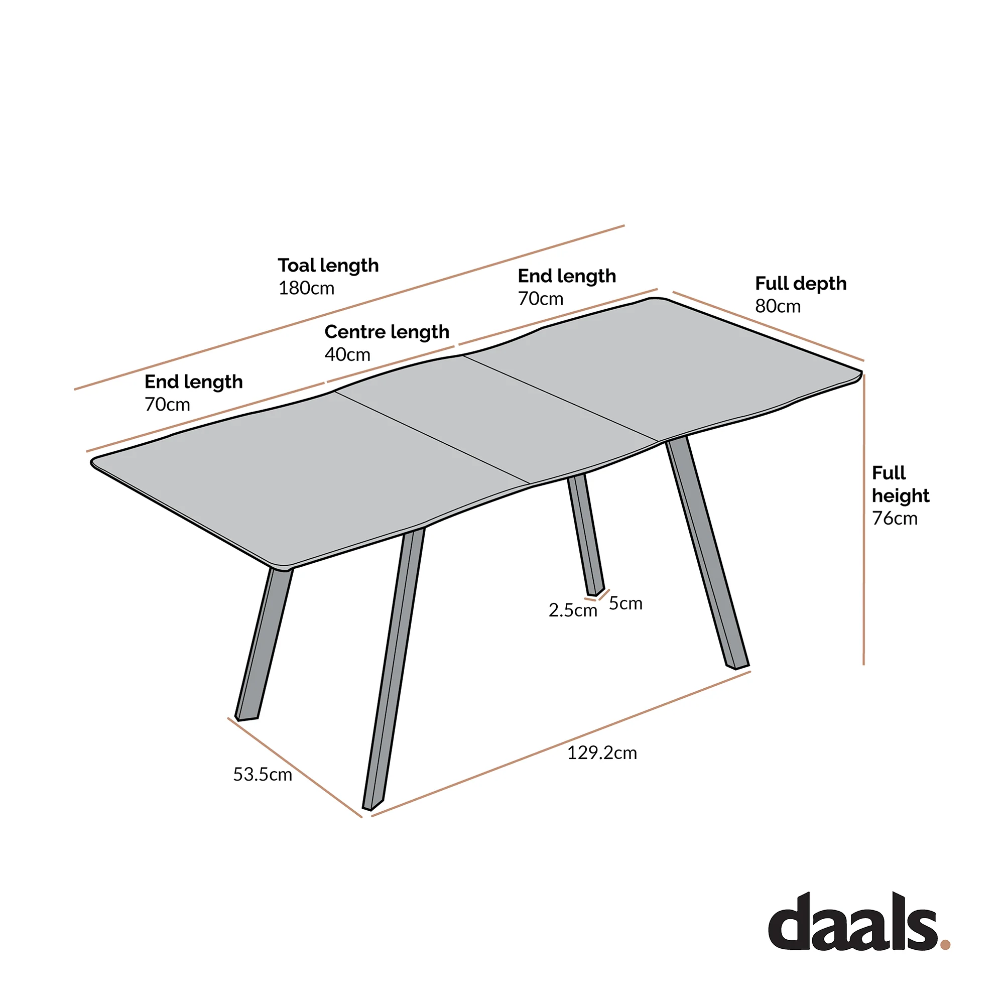 Weston Oak Effect Extendable 6-8 Seater Dining Table - Image 9
