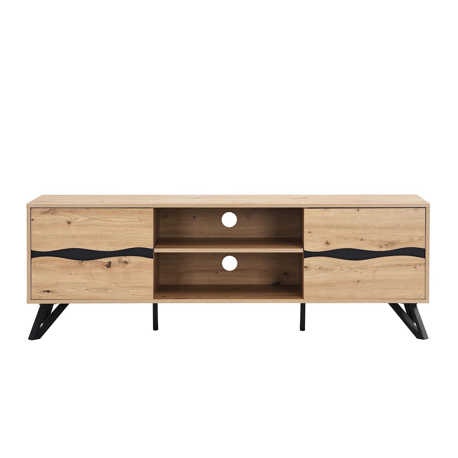 Weston Oak Effect Wide TV Unit - Image 7