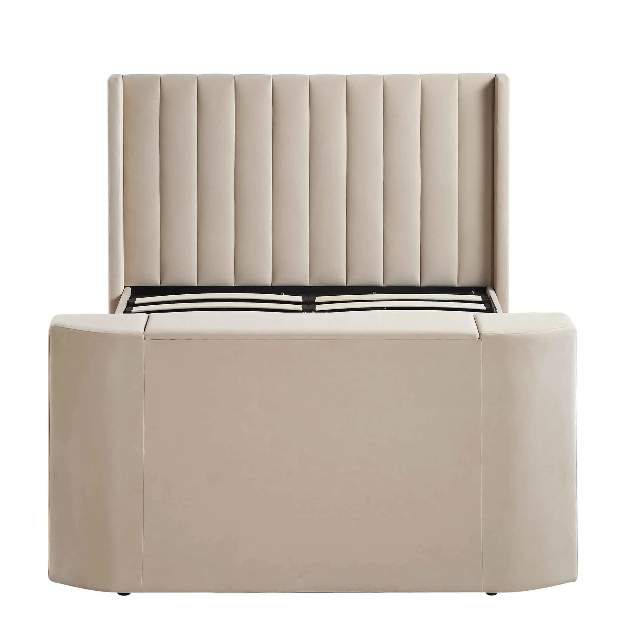 Wilton Champagne Velvet Ottoman TV Bed - Image 7