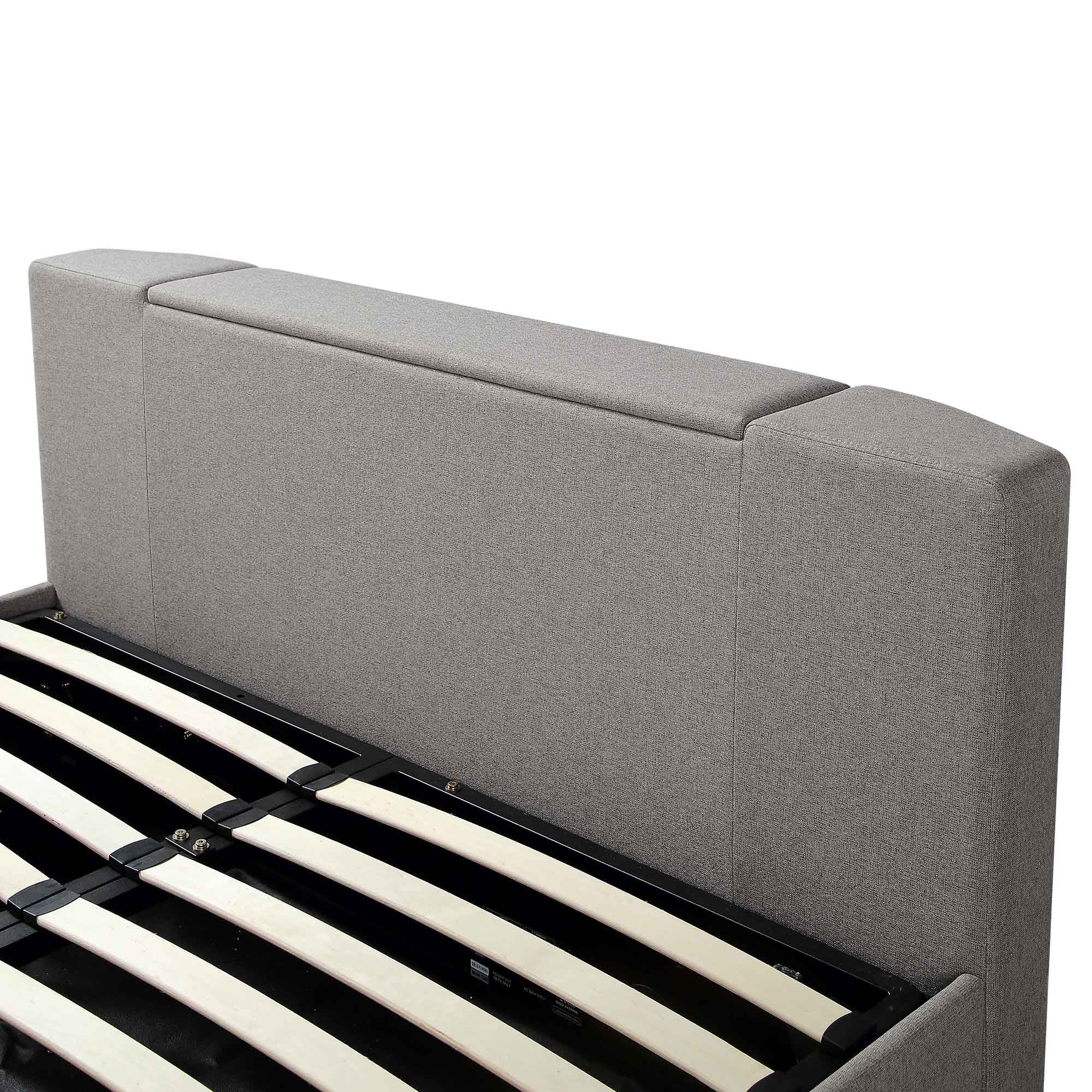 Wilton Grey Fabric Ottoman TV Bed - Image 17