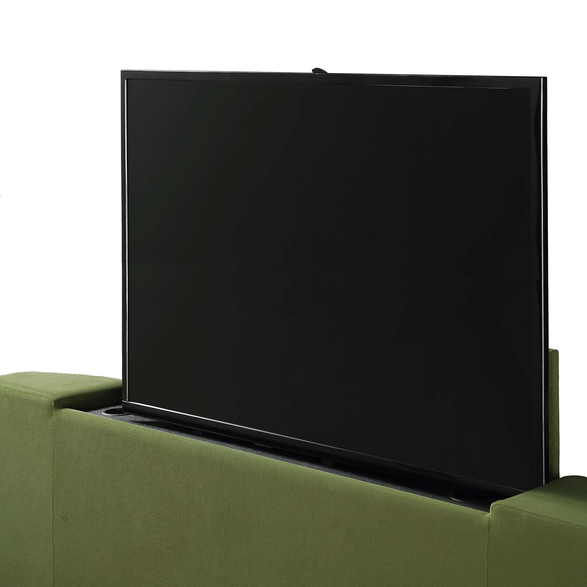 Wilton Moss Green Velvet Ottoman TV Bed - Image 16