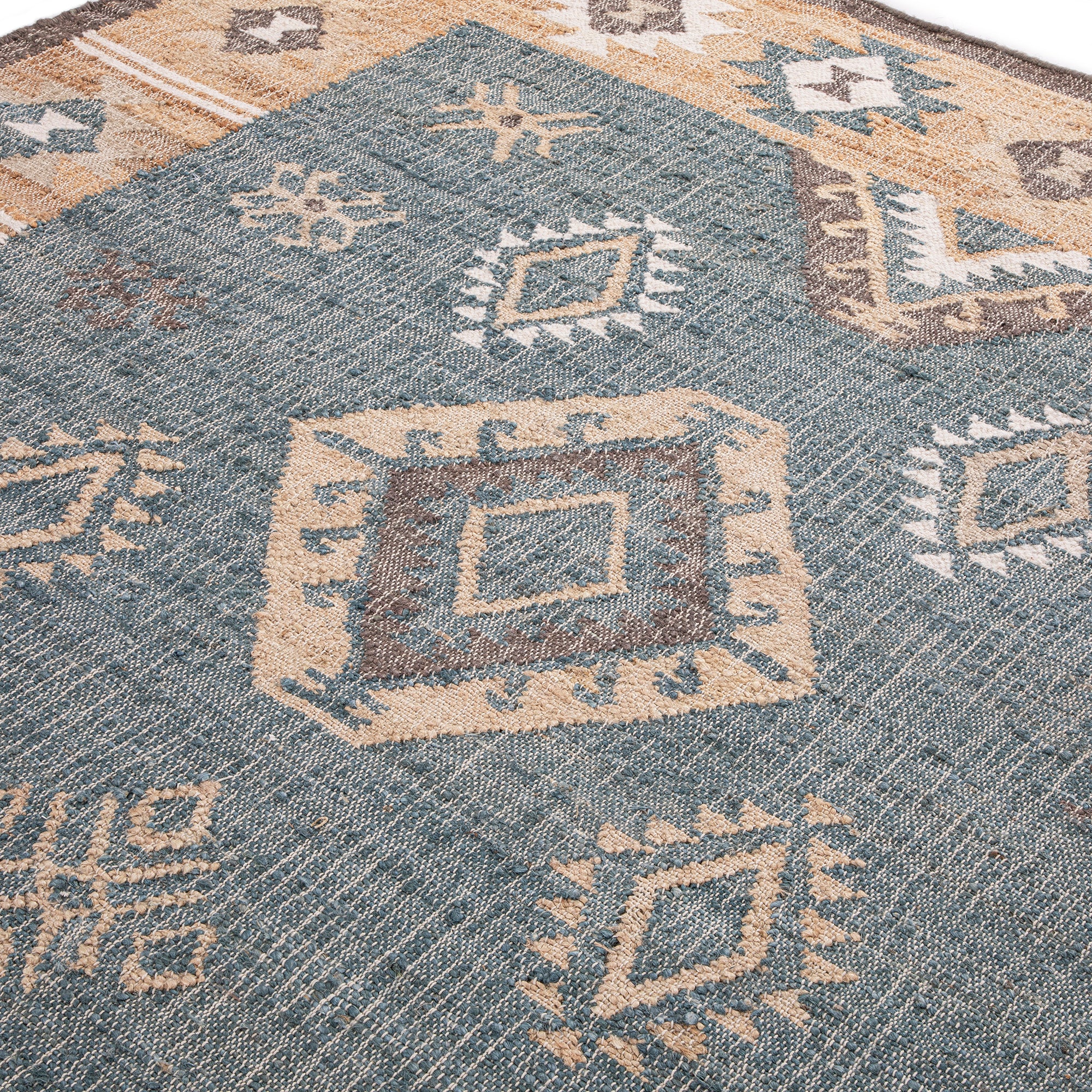 Zaida Kilim Traditional Handwoven Wool & Jute Rug - Image 5