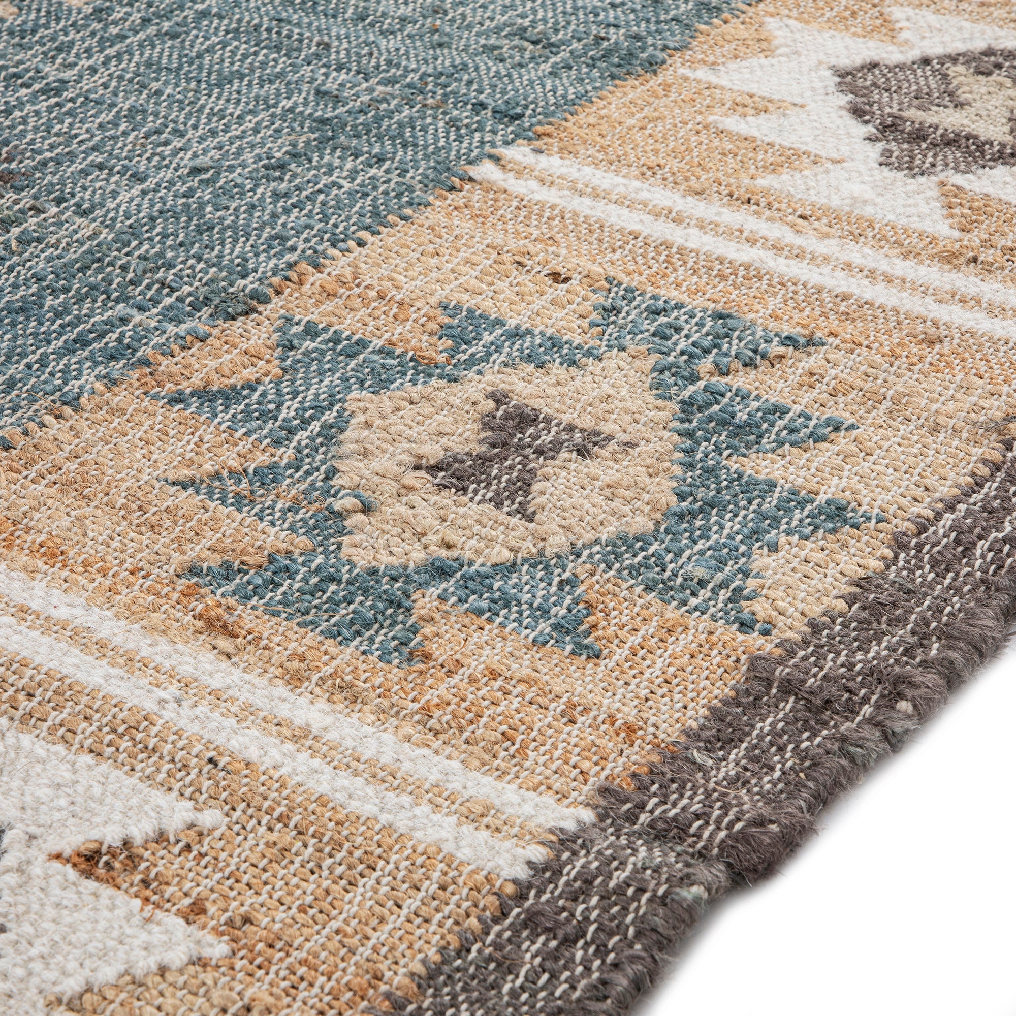 Zaida Kilim Traditional Handwoven Wool & Jute Rug - Image 6